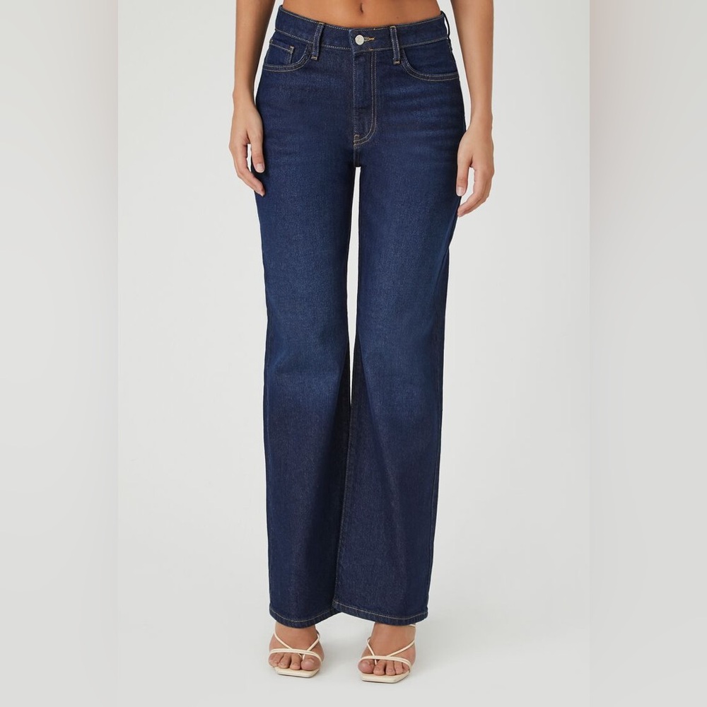 NWT Forever 21 Premium 90s Fit Jeans Baggy Loose Relaxed size 29 Dark Wash Pinch